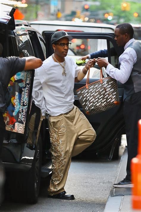 asap rocky goyard messenger bag|A$AP Rocky Somehow Out.